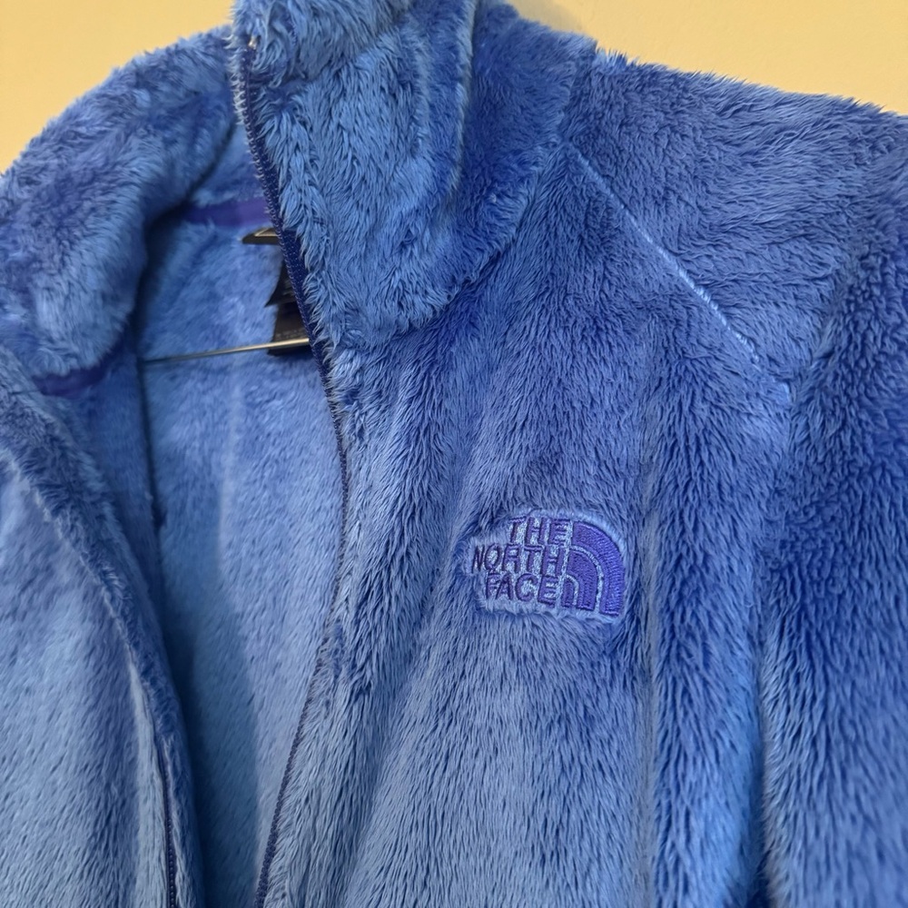 The North Face Tech Osito FullZip Jacket SOFT Periwinkle Logo Womens XS NWOT - Picture 3 of 6